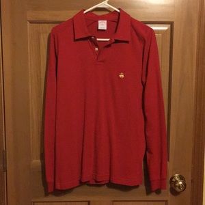 Red brooks brothers polo